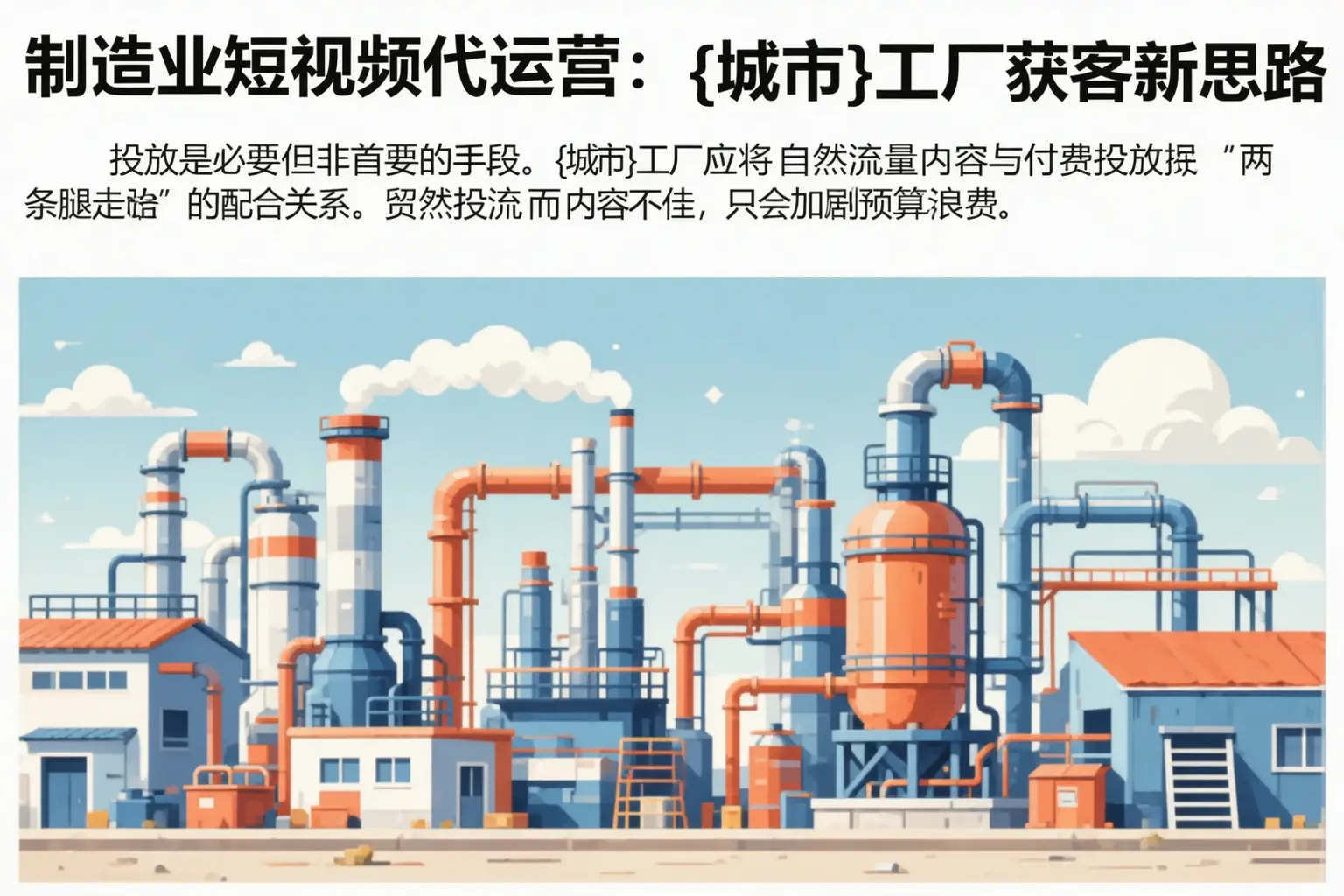 制造业短视频代运营：冷水江工厂获客新思路